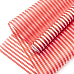 Пленка упаков Полосы Люкс Красный /60см*10,3м П239