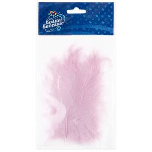 Набор перьев (холодный сиреневый) 12-15 см, 30 шт. / 6015546