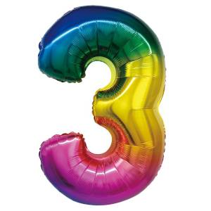 Цифра "3" - радуга в упак/ Китай