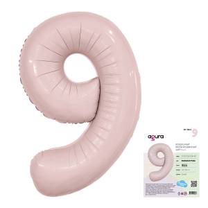 Цифра 9 - 40" Slim Пыльная роза (Россия) 1207-5360