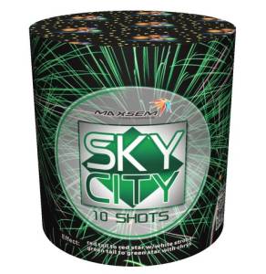 Sky city зеленый 0.8"10залпов