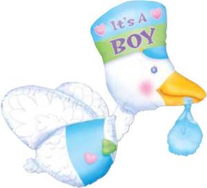 Аист голубой,розовый