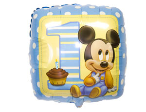 Шар 18" Микки Малыш 1 годик (Анаграм)/1202-2271