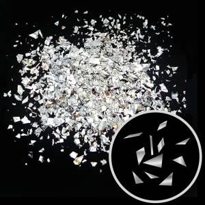 Конфетти Дробленые серебряные 250 гр (Китай) 171306-1
