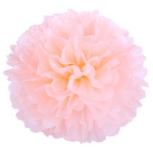 Помпон из бумаги 35 см. (персиковый) 