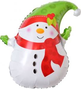 МИНИ Снеговик в зеленом колпачке / 190688