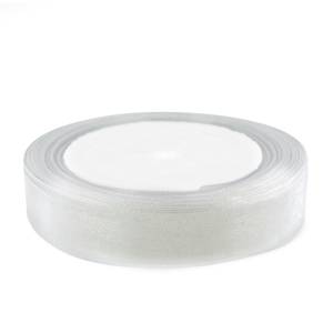 Лента Органза 1.2 см.*22.85 м Белый / О121001/О121042