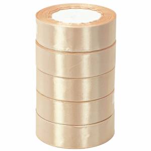 Лента атлас пшеничная 25 мм*22,85 м в уп. (5 шт.) / 88017592