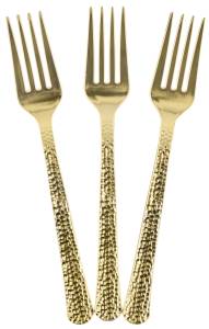 Вилки "Арт деко" золото металлик 18,5 см., 10 шт. / 6234095