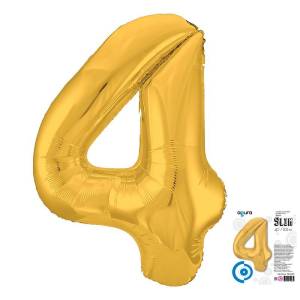 Цифра 4 - 40" Slim Золото (Россия) / 754634/1207-3815