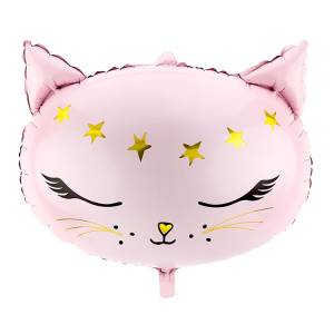Кошка голова Розовая 19"ПД (Китай)/1207-4422