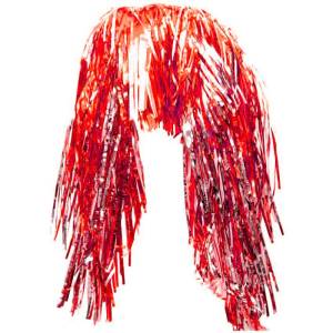 Парик "Дождик медиум" красный 713028