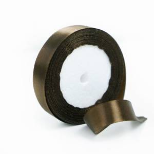 Лента атлас графит 20 мм*22,85 м / 190841