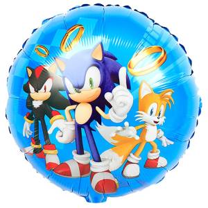 18" Ежик Аниме синий и друзья / Китай 1202-3844/ 24438