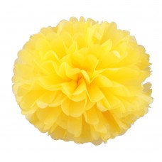 Помпон из бумаги 16 см. (золотой)