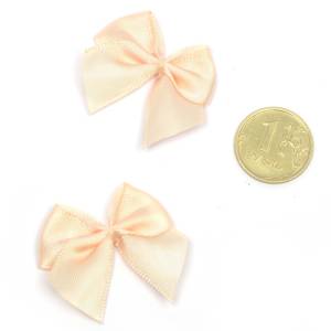 Бантик атласный 1,5 см. св.бежевый / 1509-2775