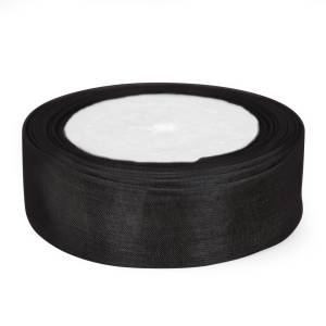 Лента Органза 2.5 см.*22.85 м Черный / О251039