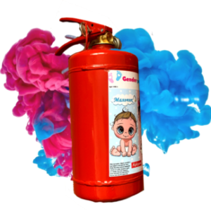 Баллон с порошковой краской (голубой)/Огнетушитель