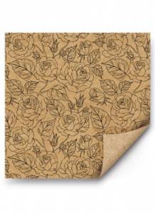 Упак. бумага "Розы" /151100989