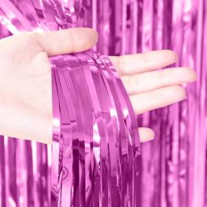 Занавес "Дождик" малиновый металлик 100*200 см (Китай) 100-200/М