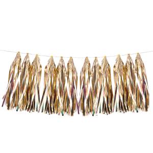 Помпон кисточка 35 см. (античное золото металлик) 12 листов/521221