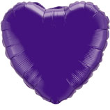 Сердце фиолетовое 4"