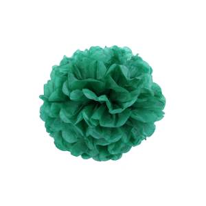 Помпон из бумаги 30 см (изумруд)