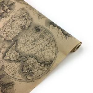 Крафт-бумага "Карта" 70 см*10 м.