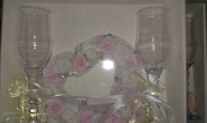 Бокалы свадебные (сердце)