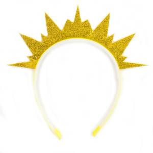 Ободок Диадема для принцессы, золото с блестками/6230541