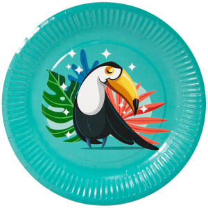 Тарелки "Милый Тукан" 23 см, 6 шт./77188