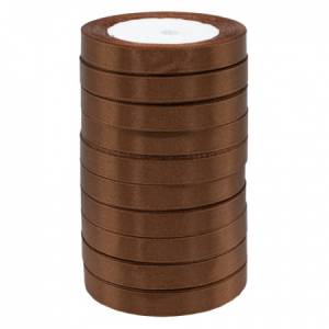 Лента атлас шоколад 12 мм*22,85 м в уп. (10 шт.) / 88043985