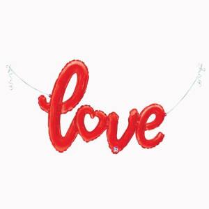 Надпись "LOVE" с сердцем 47"/ Китай 35741