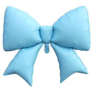 39" Бант, голубой сатин / Китай 1207-6211