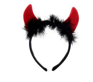 Ободок  "Красные рожки" 313740 