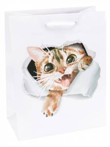 Пакет подарочный ПКП-8821 26,4*32*13,6 см с мат ламинацией и глиттером