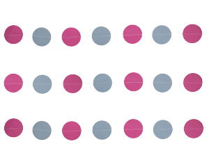 Гирлянда на нитке Круги Розов туман 2,2м /1404-0520