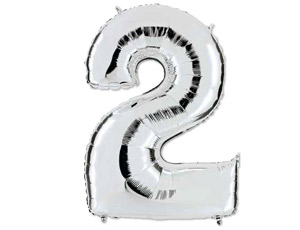 Цифра "2" -  Серебро /Grabo                     