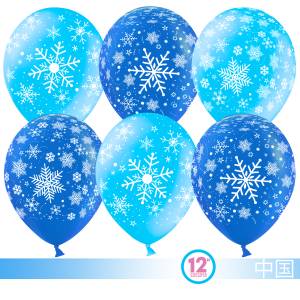 Снежинка, голубой/синий пастель 12" (Малайзия) 711221-25