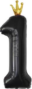 40" Цифра "1" Черный, Золотая корона / Китай 131171