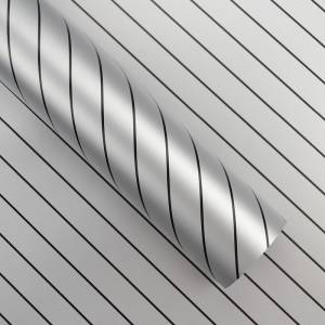 Пленка упаков Черные Полосы/Серебро /0,6м*5м 48809164