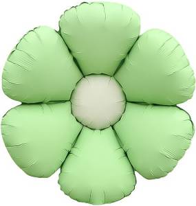 24" Цветок Ромашка, мятный сатин (надув воздухом) / Китай 26037