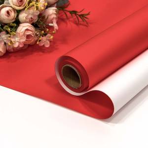 Пленка матовая Красный/Белый 0,58*10 м. / 1304/46