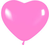 12" Сердце розовое (bubble gum pink)