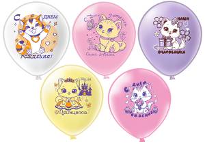 12" СДР! Кошечки! 5 дизайнов 25 шт (Тайланд) / ч57419
