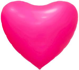 63" Сердце фуше, сатин (Китай) / 26935