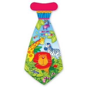 Галстук  "С Днем Рождения Лимпопо", 8 шт.