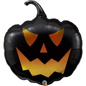 Тыква Джека черная 35" (Qualatex) / 1207-4024 