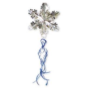 Снежинка резная со спиралью 60 см