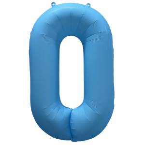 40" Цифра "0" Неон Blue / Китай 1207-6132